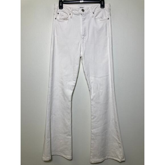 Hudson White High Rise Holly 5 Pkt Flare Denim Sz 30 - Picture 1 of 2